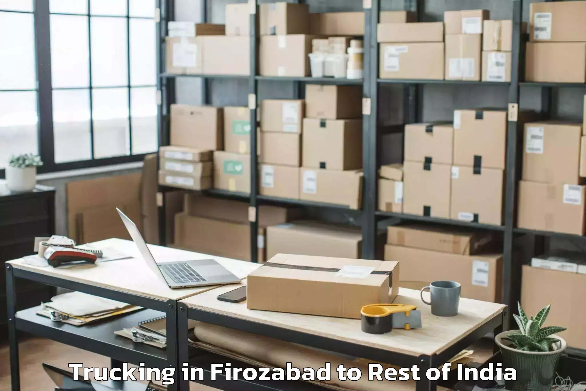 Firozabad to Darhal Trucking Booking